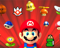 Super Mario powerups wordsearch
